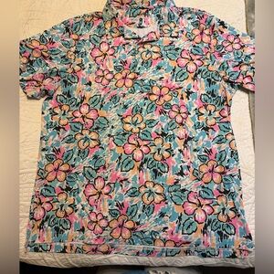 Chubbies active lifestyle Floral Hawaiian polo Shirt